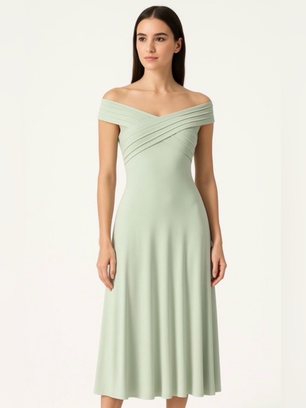 OGL Off shoulder Midi Dress